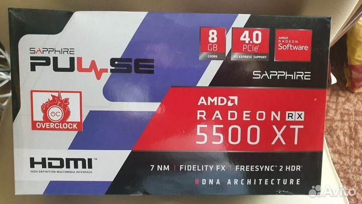 Видеокарта AMD radeon RX 5500XT