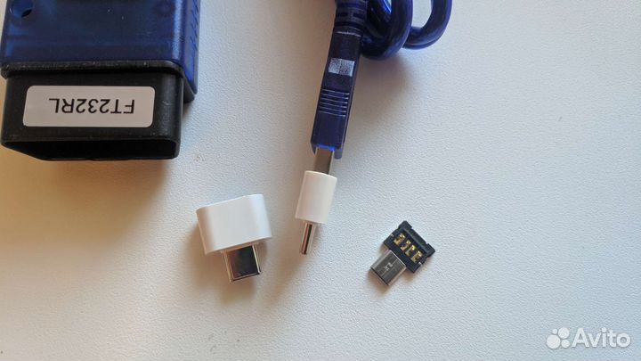 Переходник OTG для автомобильного USB сканера