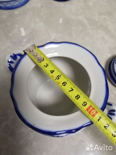 Гжель сахарница набор для специй банка для сахара