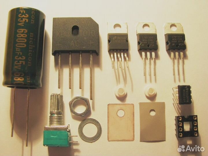 Плата усилит. мощн.2,1TDA2030A /LM1875Т и детали