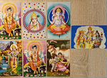7 Индийских открыток, уменьшенного формата