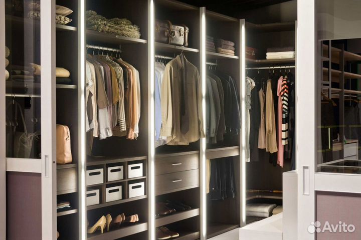 Светодиодная подсветка гардероба и шкфа купе a 105