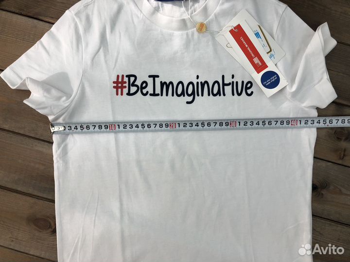 Футболка белая с надписью для мальчика хлопок
