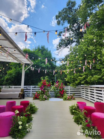 Аренда лофта для свадьбы с верандой в Москве