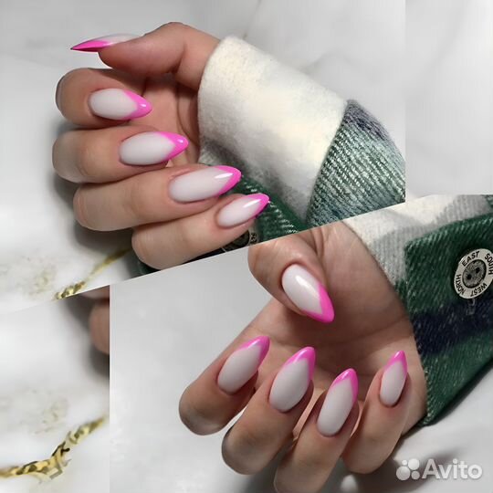 Маникюр с покрытием, наращивание ногтей