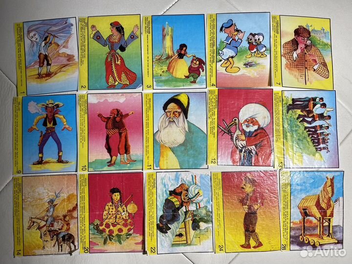 Вкладыши от жвачек Cola dendy