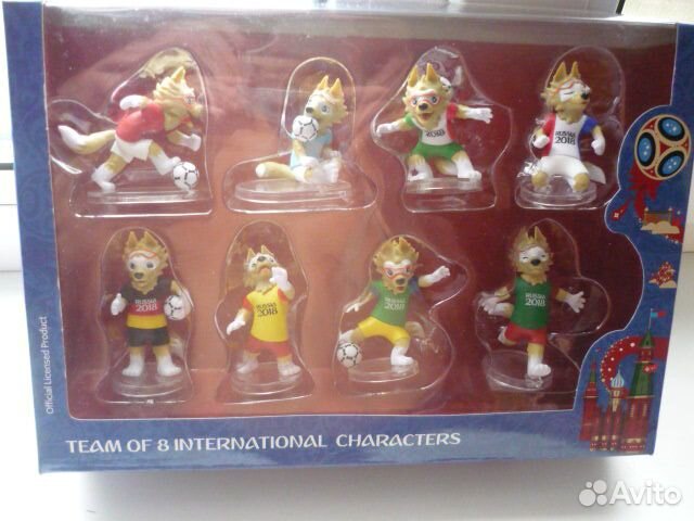 Набор чм - 2018 Забивака талисманы в форме сборных