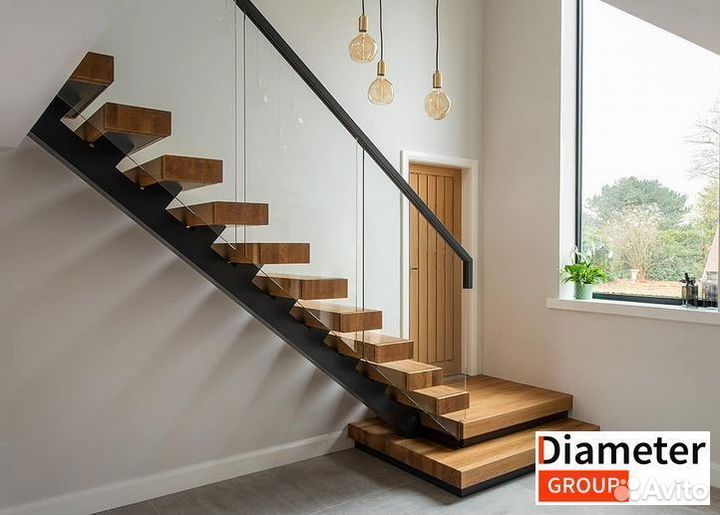 Монтаж лестницы на каркасе