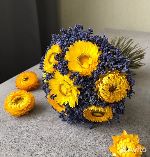 Букет Лаванды Сухоцветы