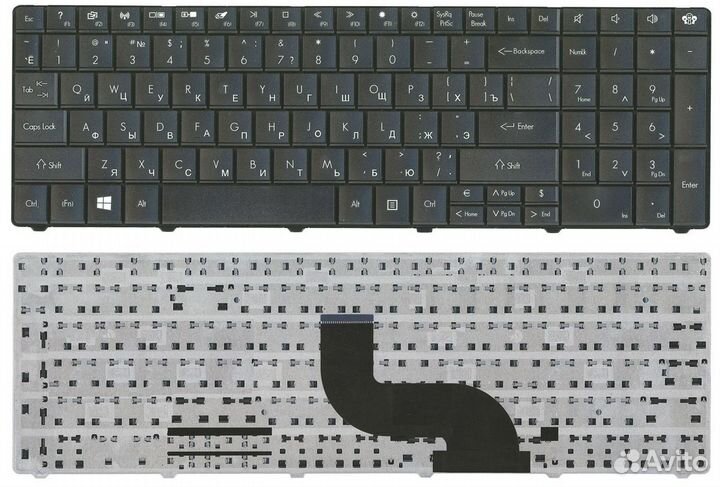 Клавиатура Packard Bell Gateway E1 черная