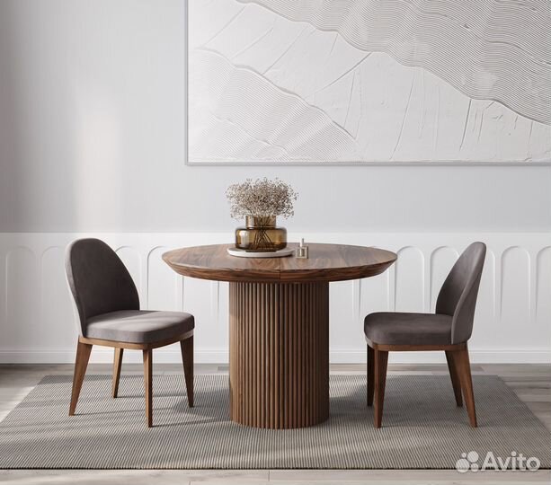 Раздвижной стол из шпона Американского ореха Fenix