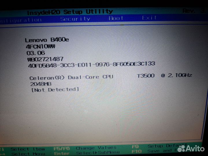 Lenovo B460e (20108) под восстановление/запчасти