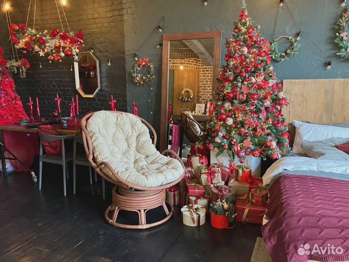 Кресло Папасан Челси вращающийся