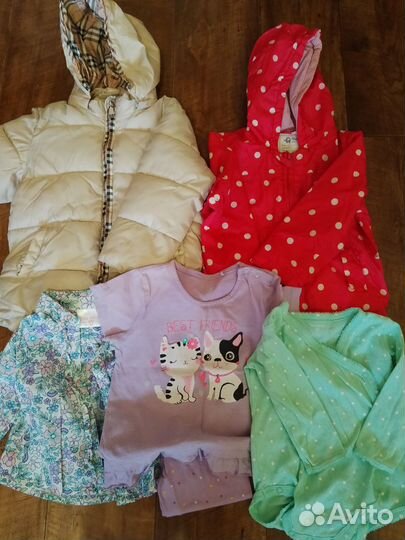 Детские вещи пакетом для девочки с 86 размера