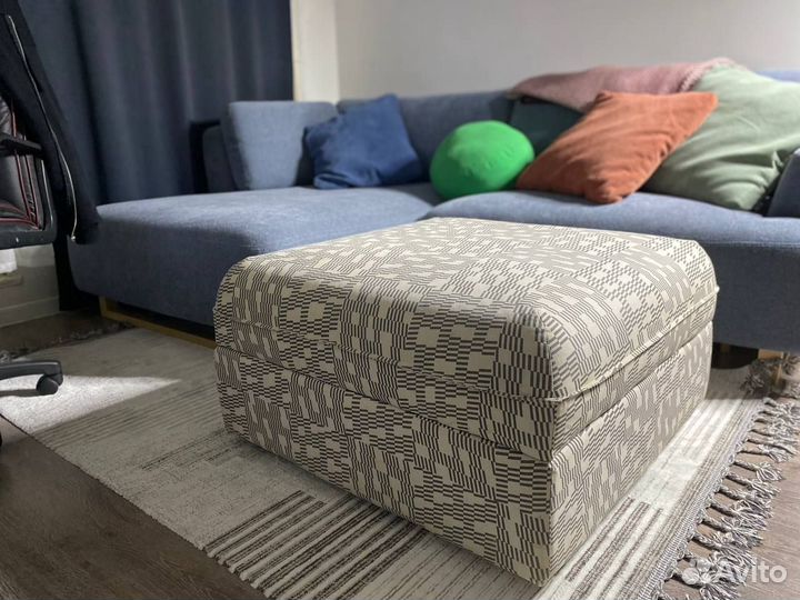 Пуф с ящиком 80х80