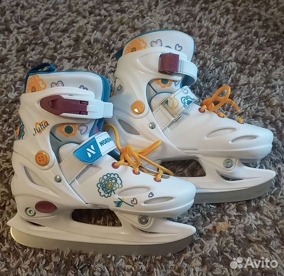 Коньки детские раздвижные Nordway. Размер 30-33