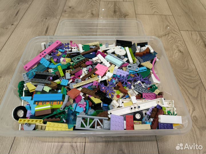 Лего россыпью 4 кг friends, elves, city, technic