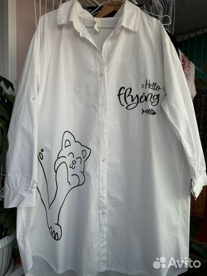 Платье рубашка 54 размер