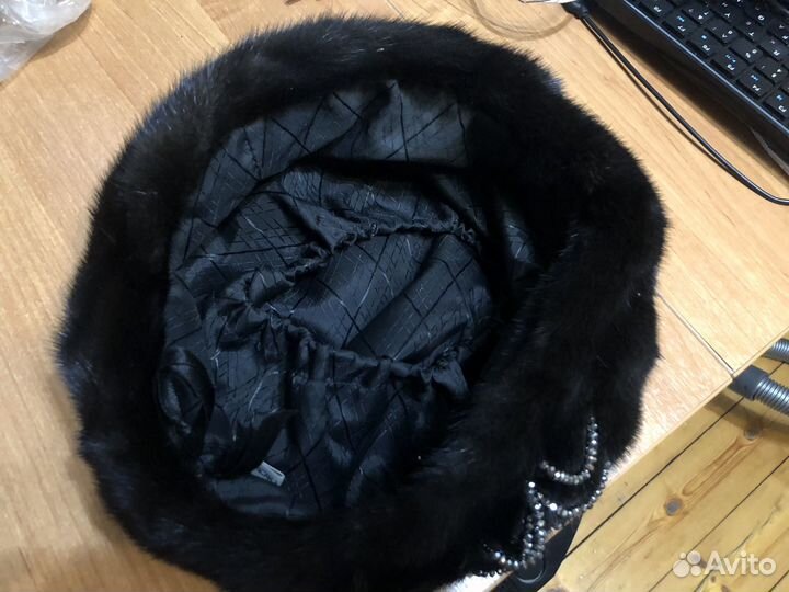 Берет женский норковый