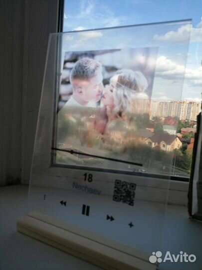 Фоторамка а4 трек пластинка с песней и фото