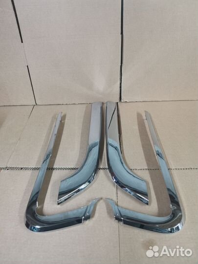 Молдинги бампера Лада Веста, Веста SW, Хром (4шт)