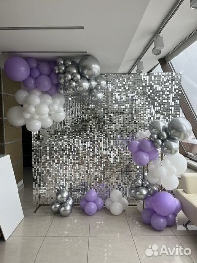 Фотозона из пайеток в аренду