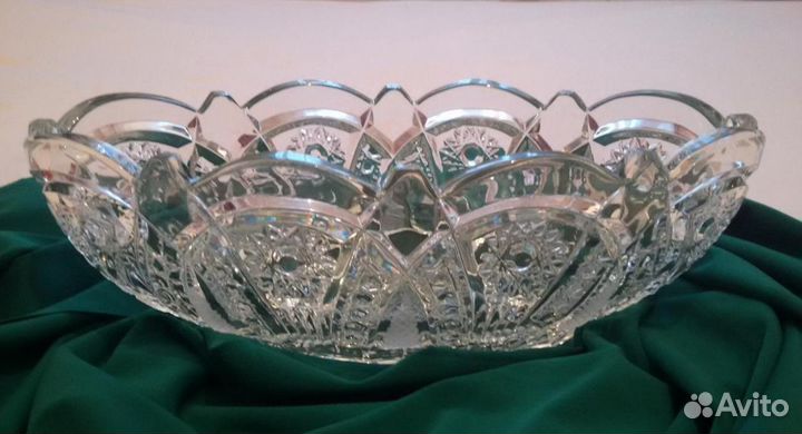 Хрусталь салатница рюмки бокалы стопки ваза винтаж