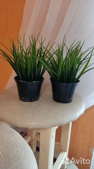 Трава искусственная осока в горшке как IKEA новая