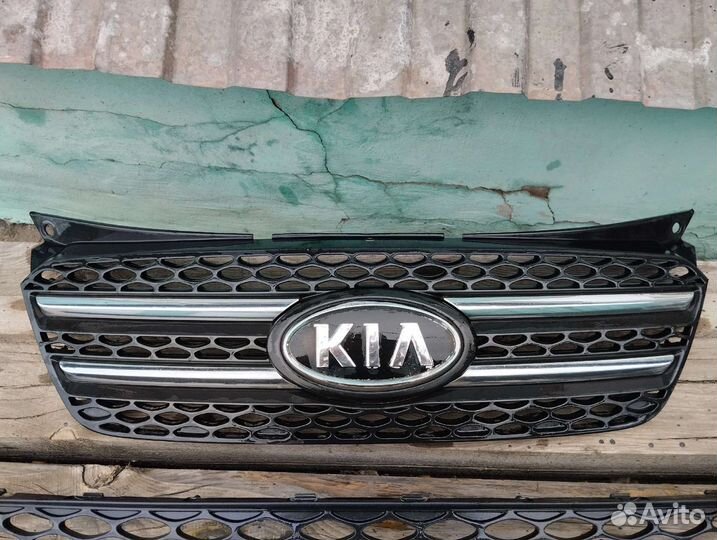 Решетка переднего бампера Киа Пиканто 1 рестайлинг