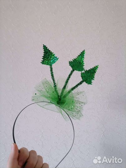 Ободок Елочка заколка Елка