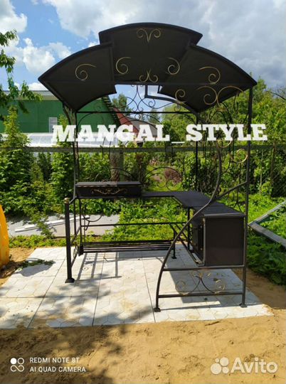 Мангал с печью