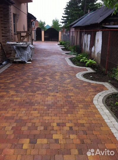 Укладка тротуарной плитки