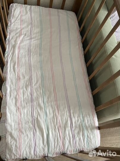 Кровать детская с маятником 120*60 + матрас