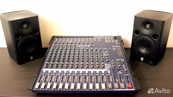 Пульт Yamaha mg166cx-USB, мониторы MSP5