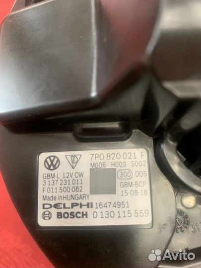 Вентилятор печки VAG 7P0 820 021 F