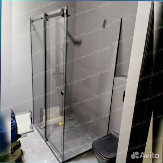 Душевая кабина из стекла 110х80