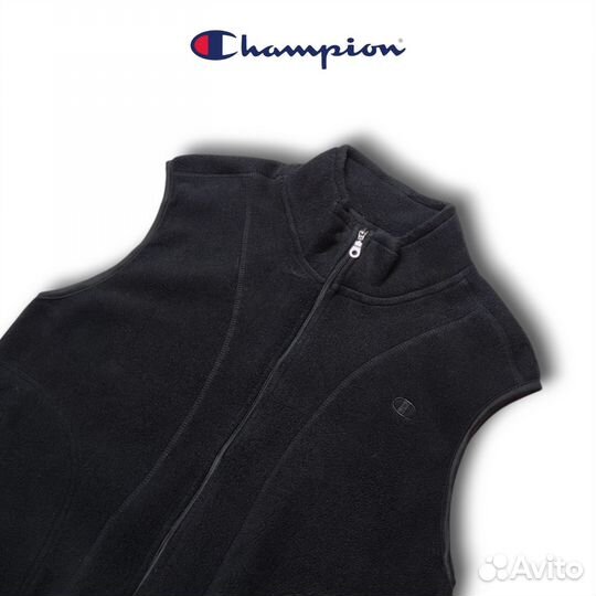 Champion винтажный флисовый жилет оригинал