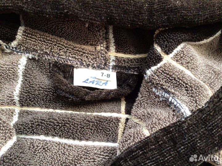 Халат махровый детский для мальчика 7-8 лет