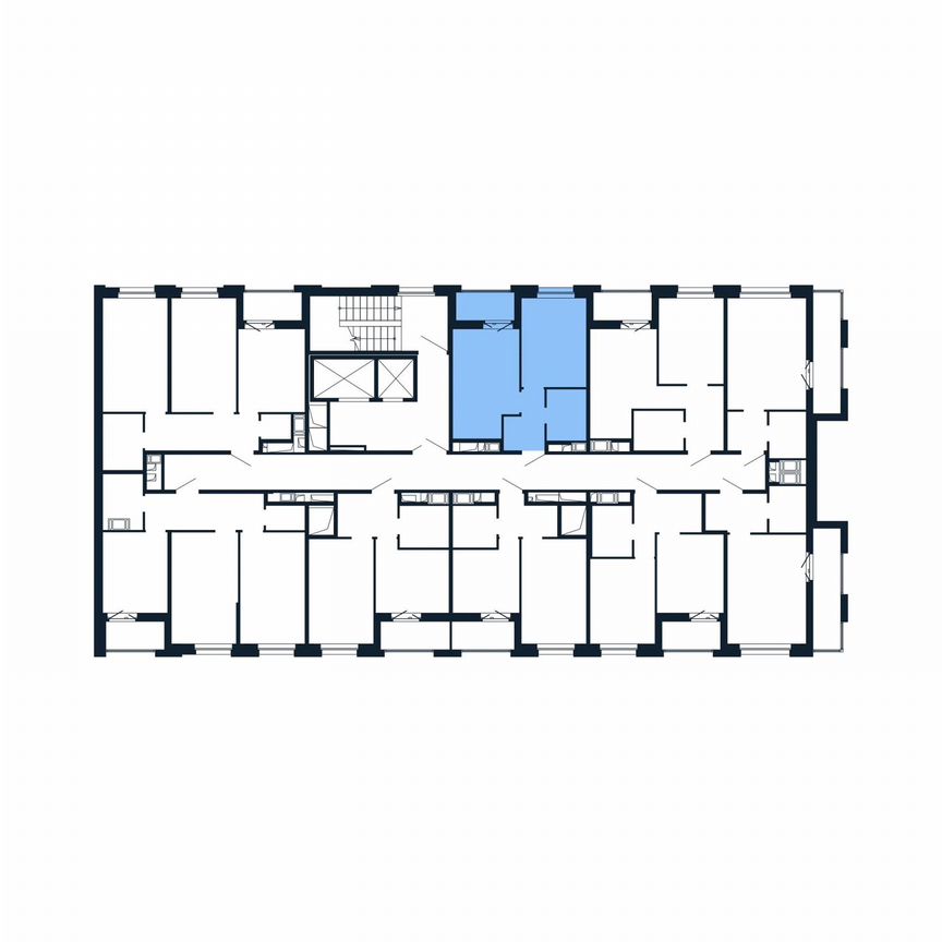 2-к. квартира, 35,1 м², 7/12 эт.