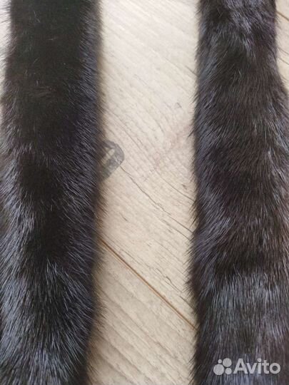Пояс норковый черный