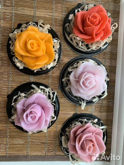 Мыло ручной работы Роза и бальзам для губ