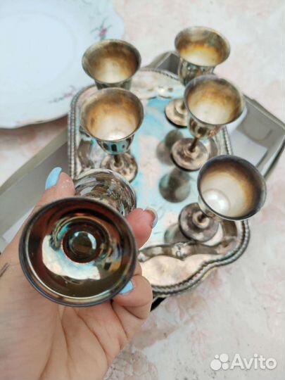 Набор мельхиор Германия виноград