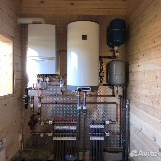 Монтаж систем отопления Монтаж котлов