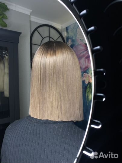 Кератиновое выпрямление волос