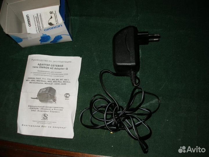 Адаптер сетевой типа omron для тонометра