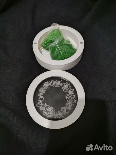 Шкатулка для обручальных колец + стабилизир.мох