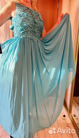 Платье вечернее в пол 44