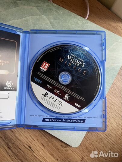 Диск assasins creed mirage ps5