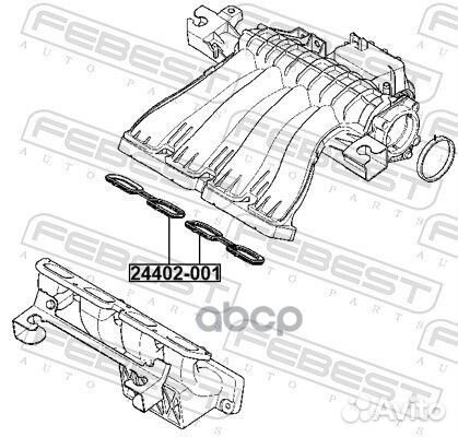 Прокладка впускного коллектора 24402-001 Febest