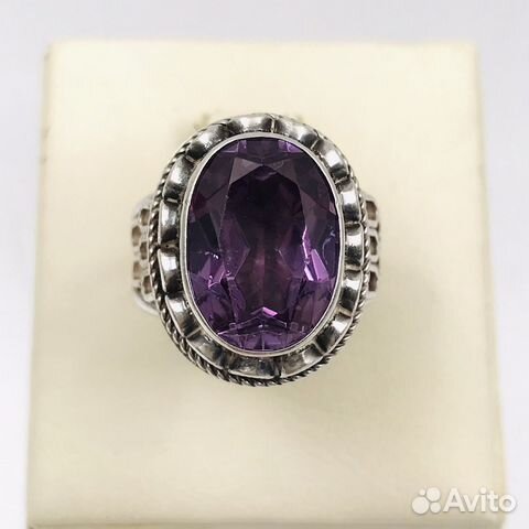 Серебряное кольцо с александритом 875 СССР купить в Санкт-Петербурге ...